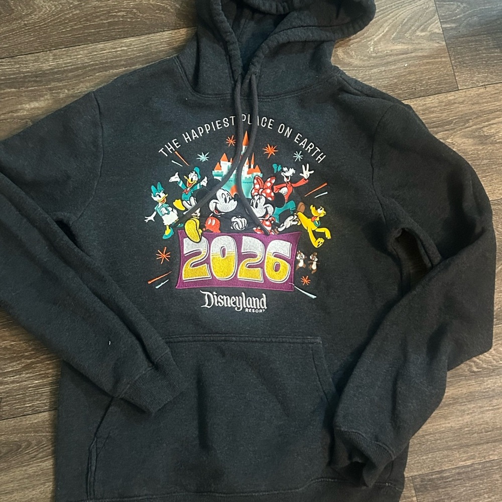 Disney Black Hoodie with 2026 Design